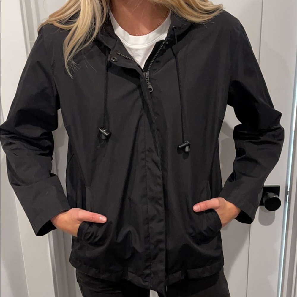 Gap Black Shell Raincoat